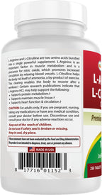 Best Naturals L-Arginine L-Citrulline Complex - 250 Tablets - image 7