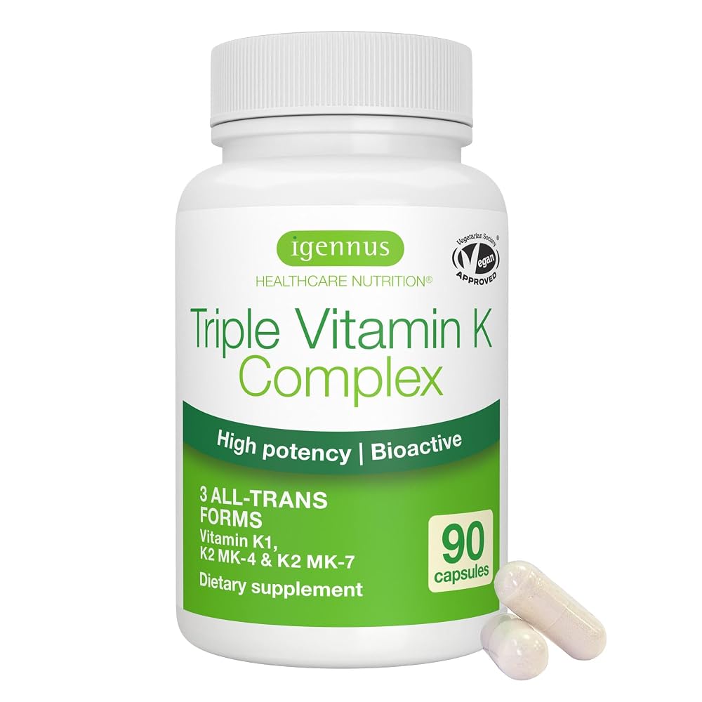 Igennus Full Spectrum Vitamin K Complex K1 & K2 - 90 Capsules