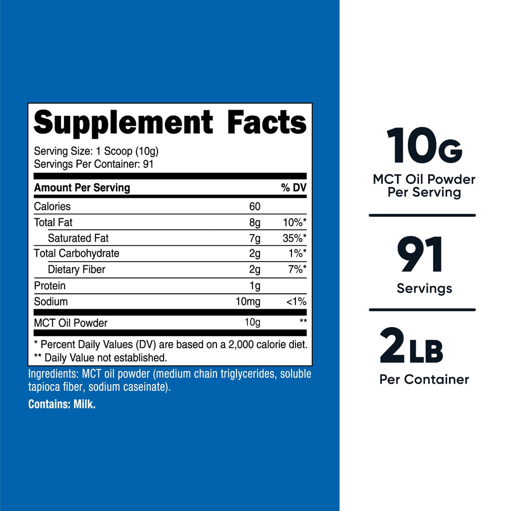 Nutricost Premium MCT Oil Powder - 2 LB - image 2