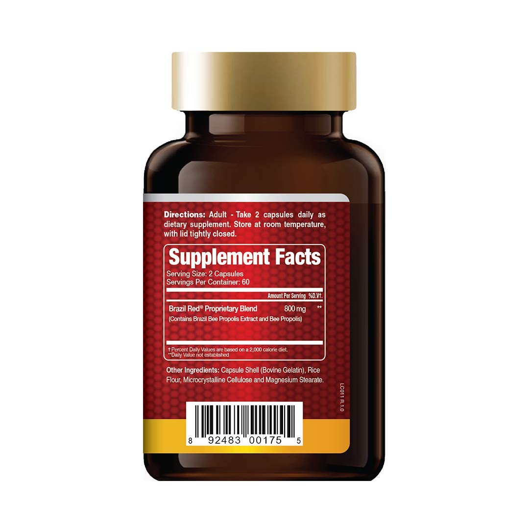 Confidence USA Brazil Red Bee High Concentrate Propolis - 120 Softgels - image 2