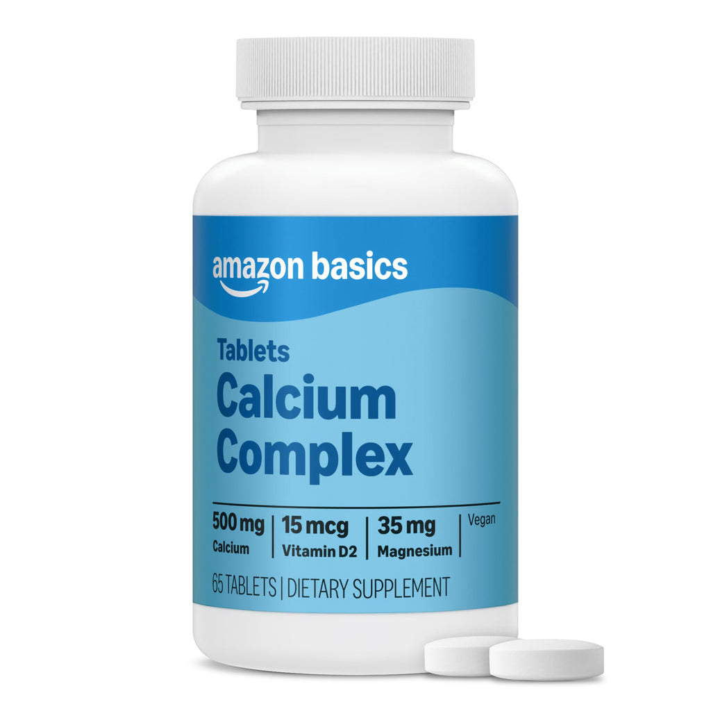 Amazon Basics Calcium plus Vitamin D2 - 65 Tablets