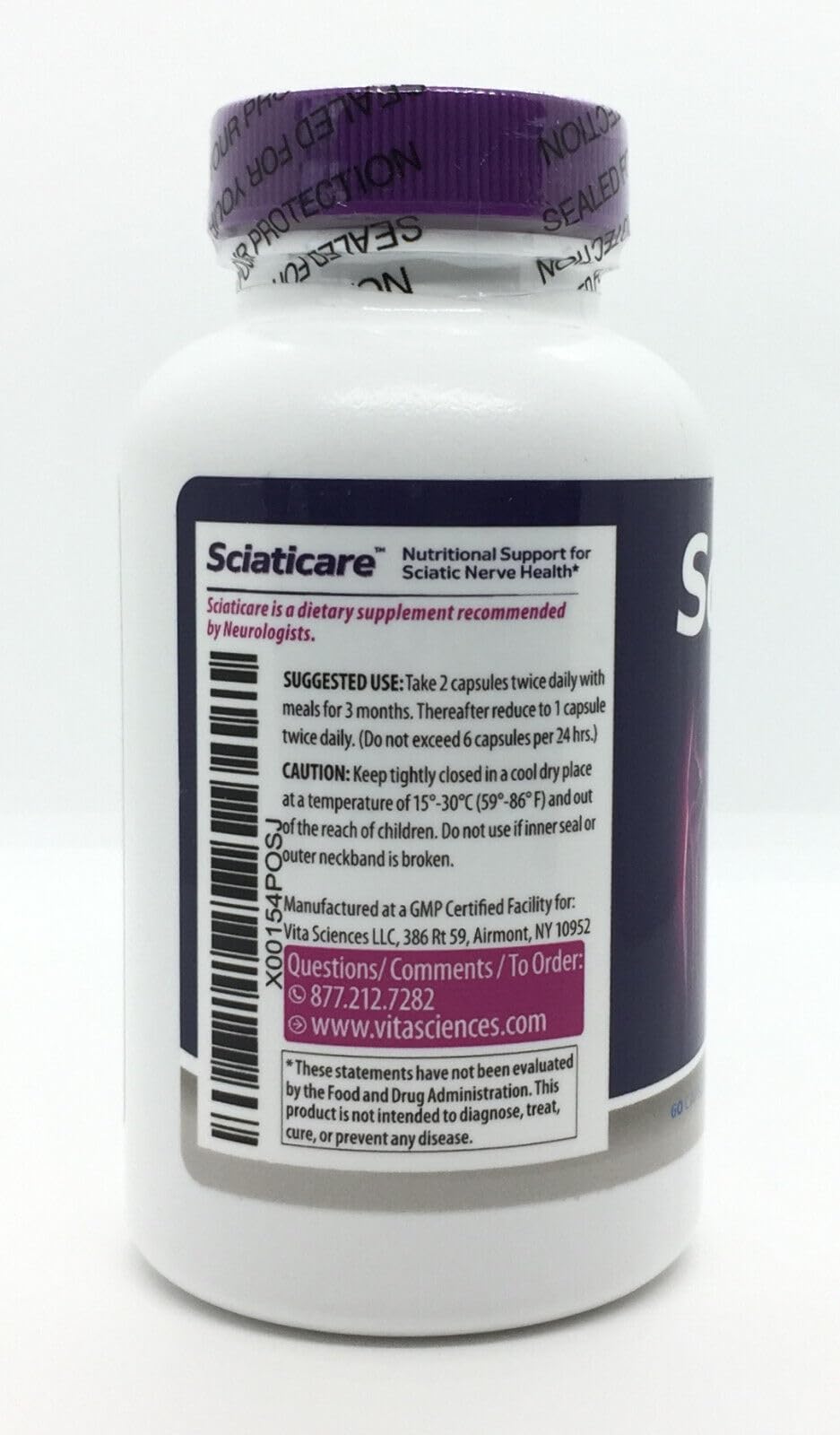 Vita Sciences Sciaticare Daily Wellness Supplement - 60 Capsules - image 7