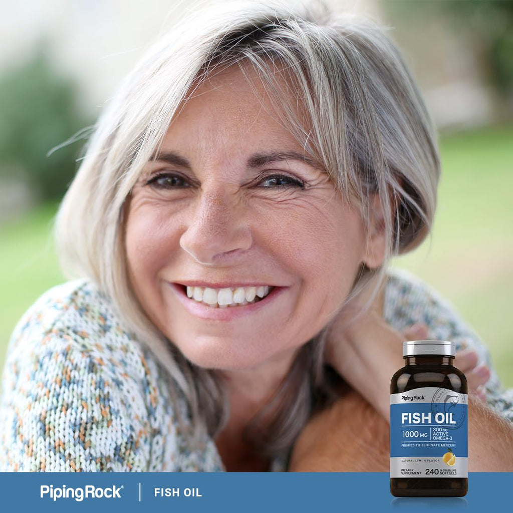Piping Rock Fish Oil 1000mg Omega-3 - 240 Softgels - image 6