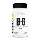 NutraBio Vitamin B6 P5P 100mg - 60 Vegetarian Capsules