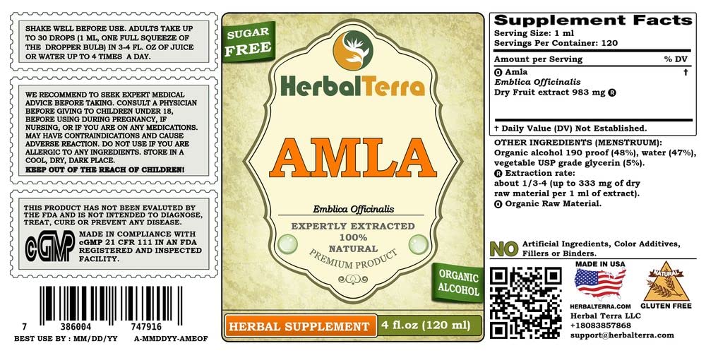 Herbal Terra LLC Amla (Phyllanthus Emblica) Tincture