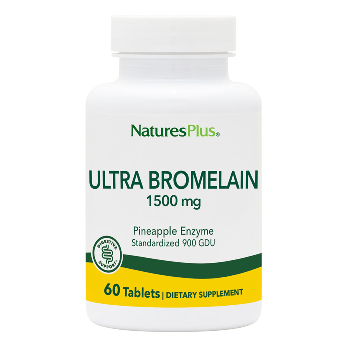 NaturesPlus Ultra Bromelain 1500 mg - 60 Vegetarian Tablets