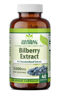 Herbal Secrets Bilberry 300 Mg Standardized Extract - 120 Softgels