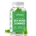 VIFSSG Sea Moss Gummies with Bladderwrack & Burdock Root - 60 Gummies