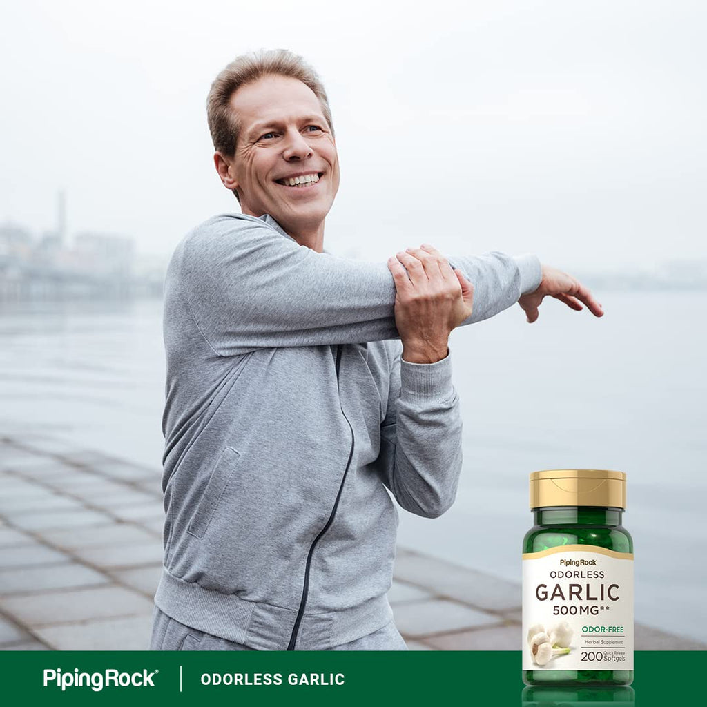 Piping Rock Odorless Garlic Supplement - 200 Softgels - image 6