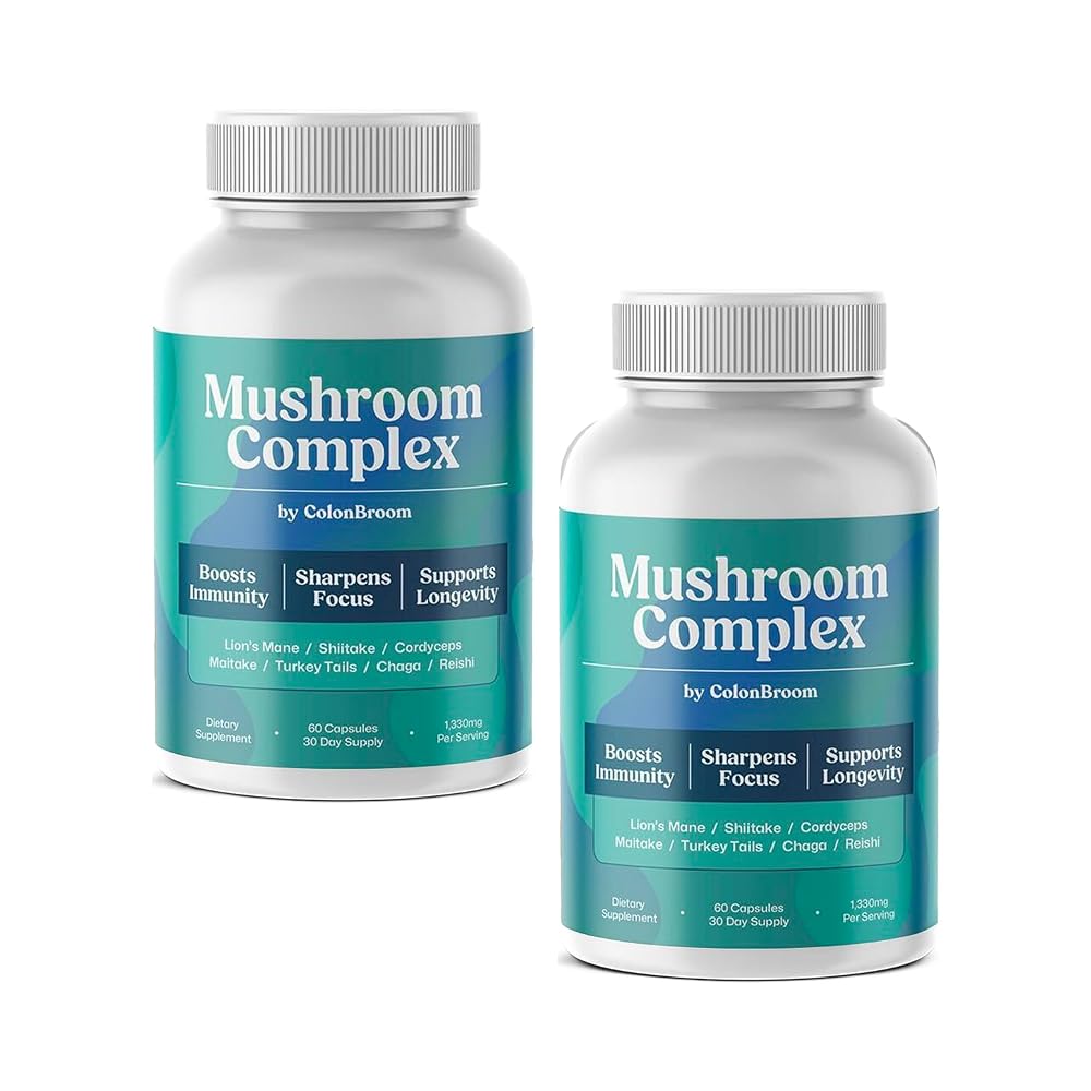 ColonBroom Mushroom Complex with Cordyceps, Reishi & Lion's Mane