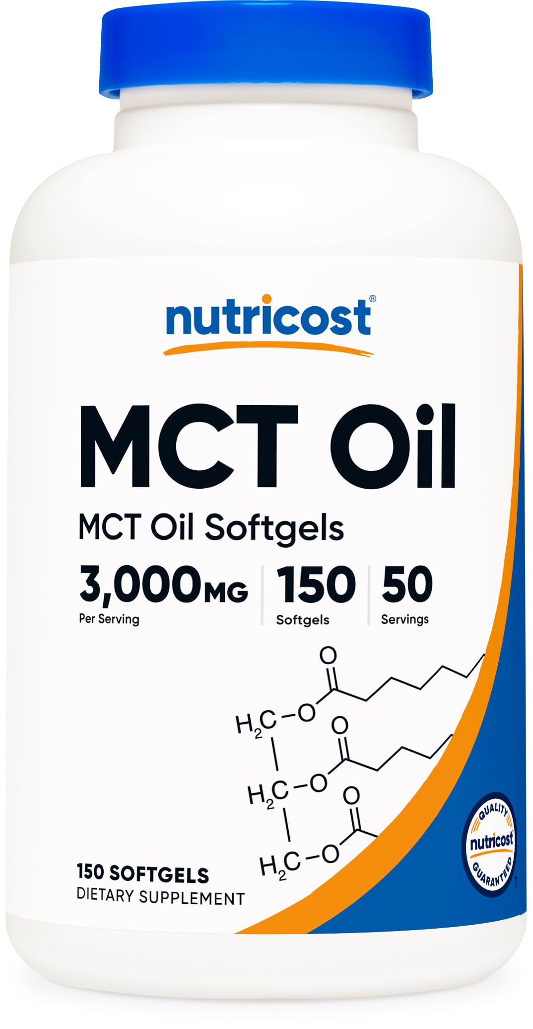 Nutricost MCT Oil Softgels 1000mg Per Each