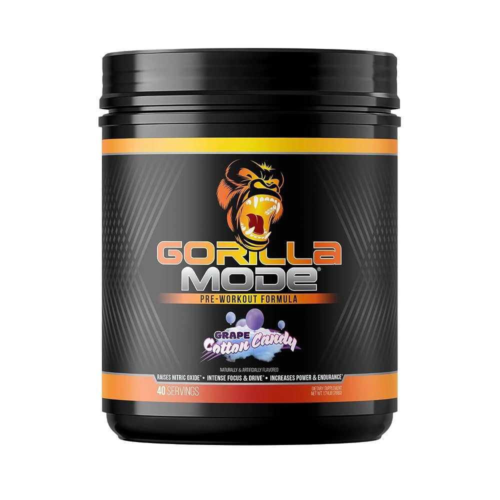 Gorilla Mind Mode Pre-Workout Powder Energy Focus - 786g