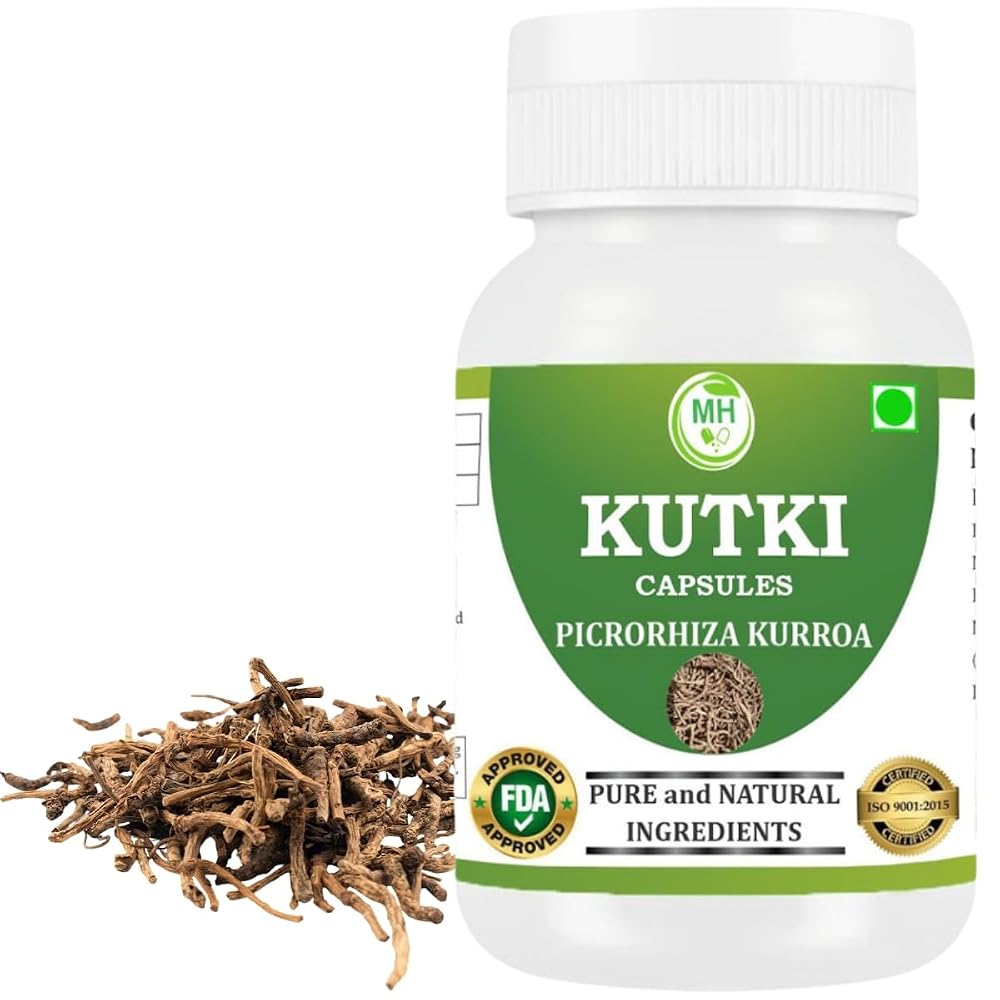 Morsan Healthcare Kutki Picrorhiza kurroa 500 mg - 60 Vegetarian Capsules