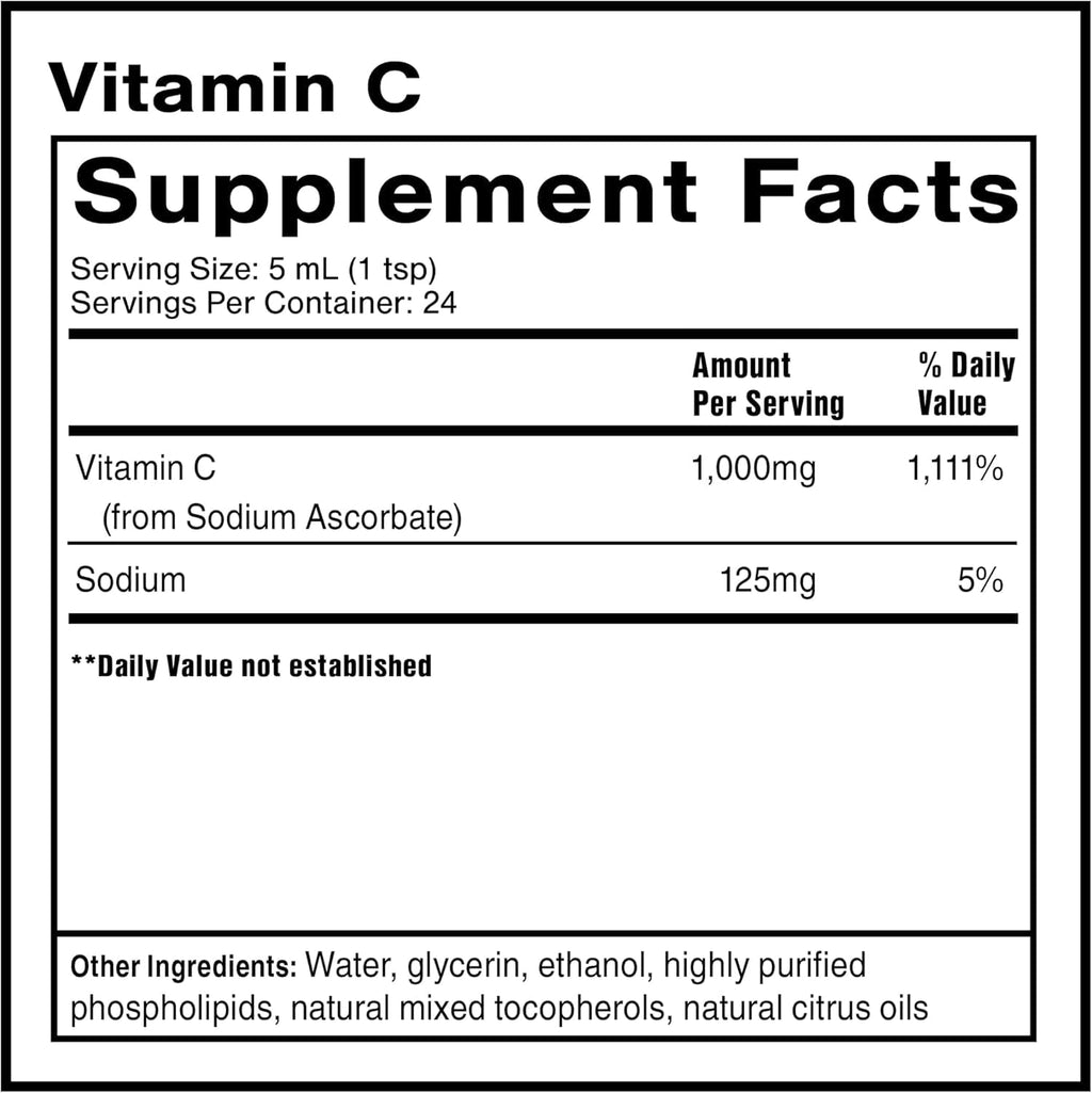 Quicksilver Scientific Liposomal Vitamin C - 4 oz / 120 ml - image 2