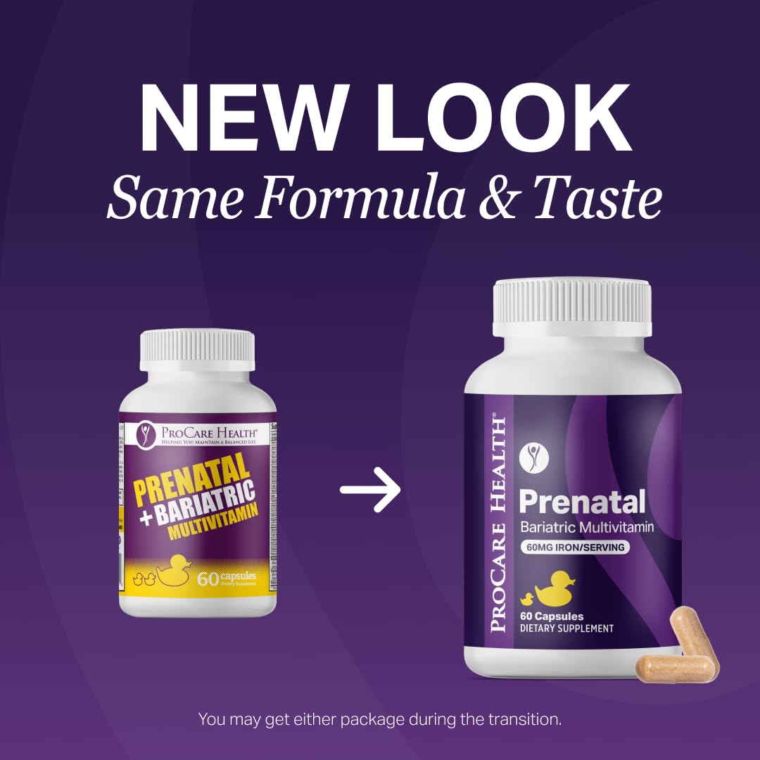 ProCare Health Prenatal Bariatric Multivitamin with Iron - 60 Capsules - image 2
