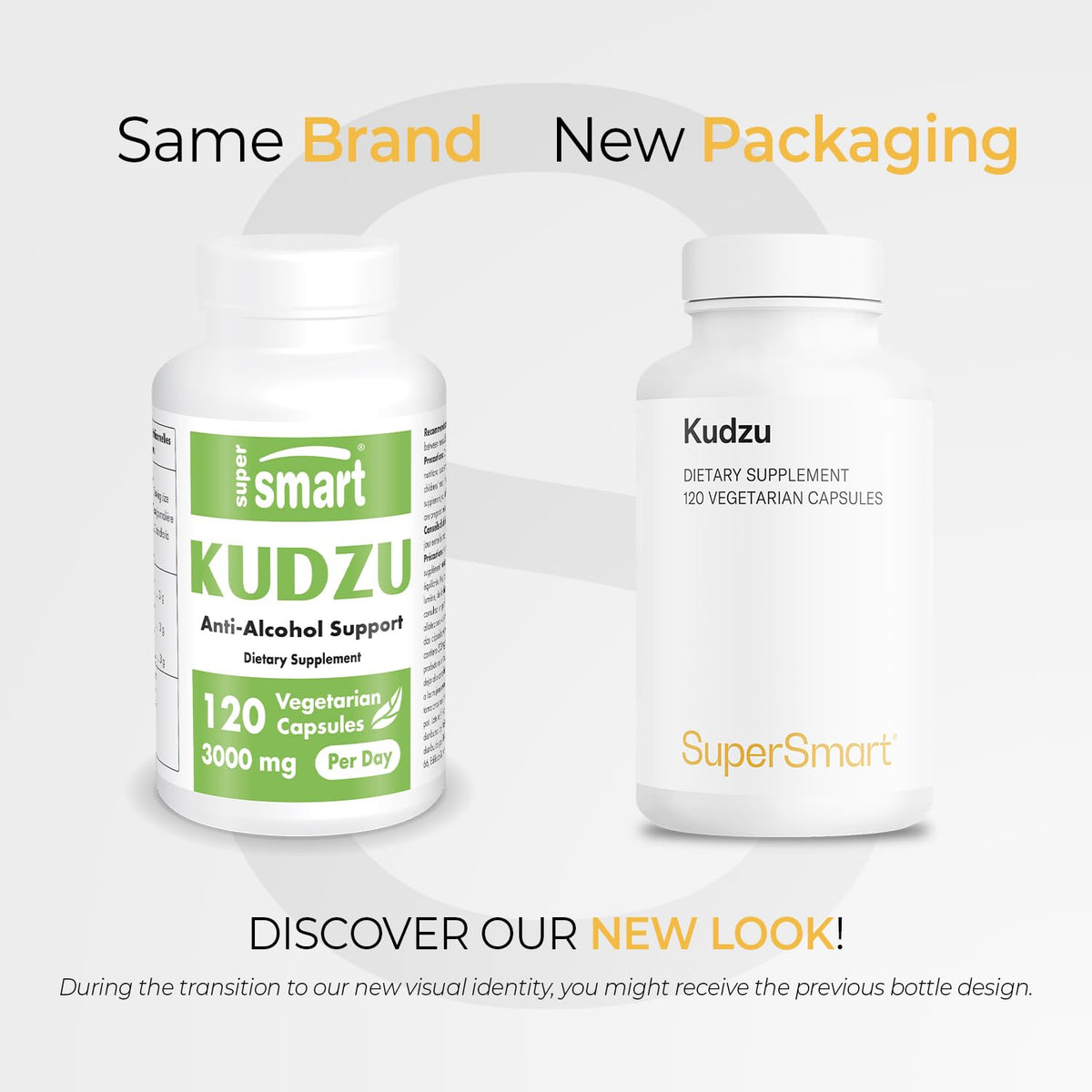 Supersmart Kudzu Extract 500 mg - 120 Vegetarian Capsules - image 2