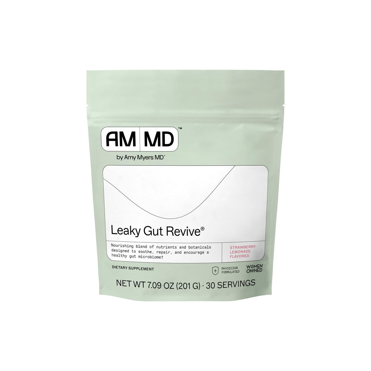 Amy Myers MD Leaky Gut Revive L-Glutamine Powder - 30 Servings
