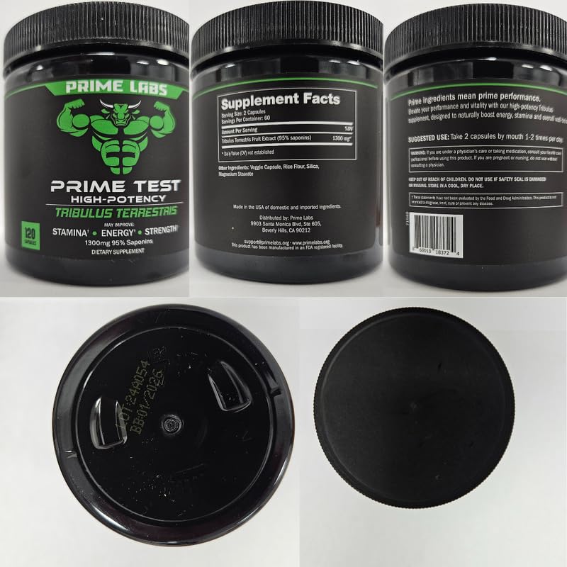 Prime Labs Tribulus Terrestris for Men 1300 mg - 120 Capsules - image 10