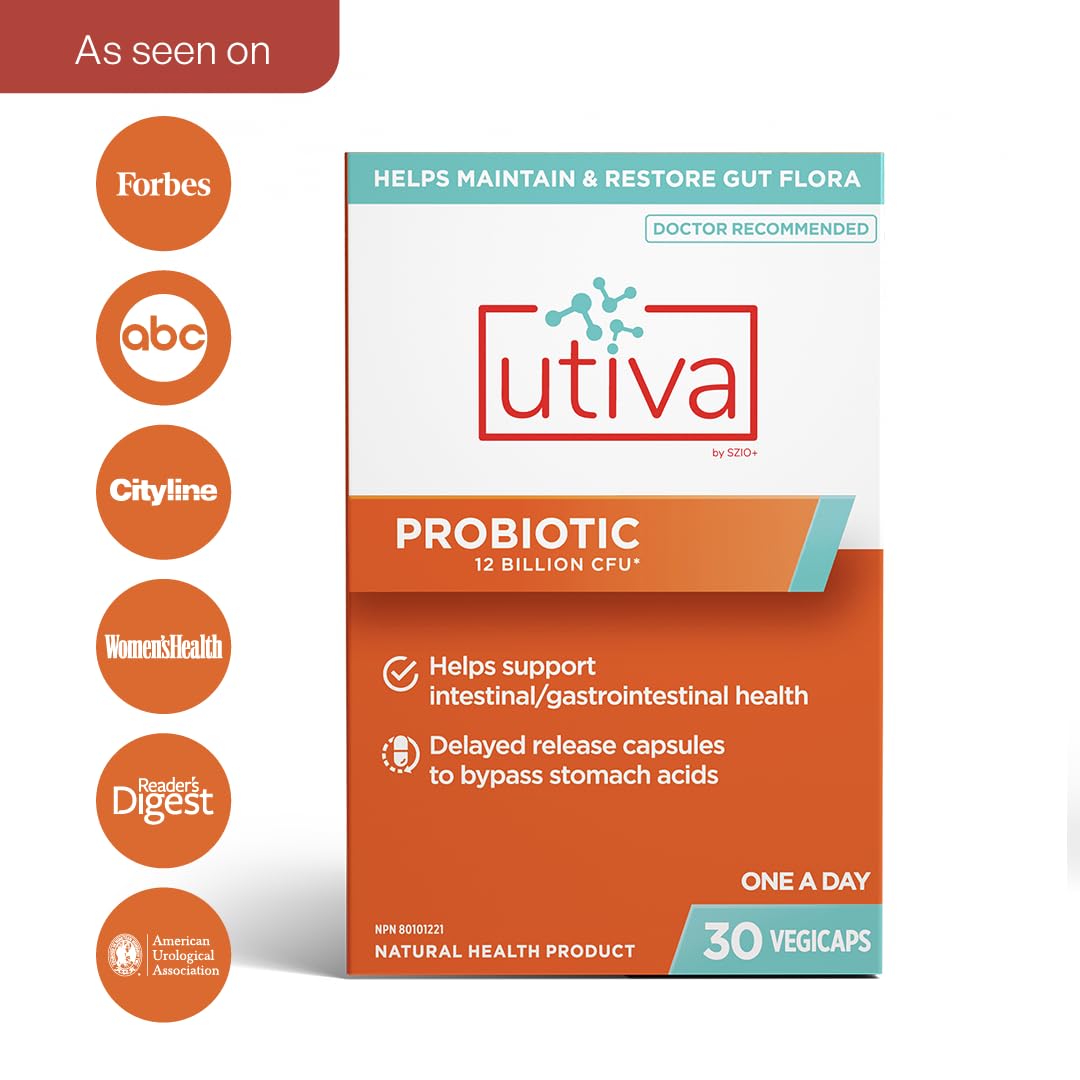 Szio+ Utiva Probiotic 30B CFU Gut & Urinary Health - 30 Capsules - image 2