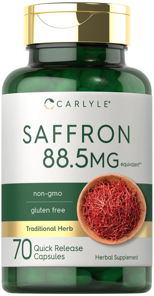 Carlyle Saffron Extract Supplement - 70 Capsules