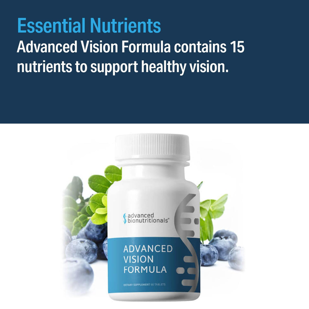 Advanced Bionutritionals Vision Formula Eye Vitamins - 60 Tablets - image 5