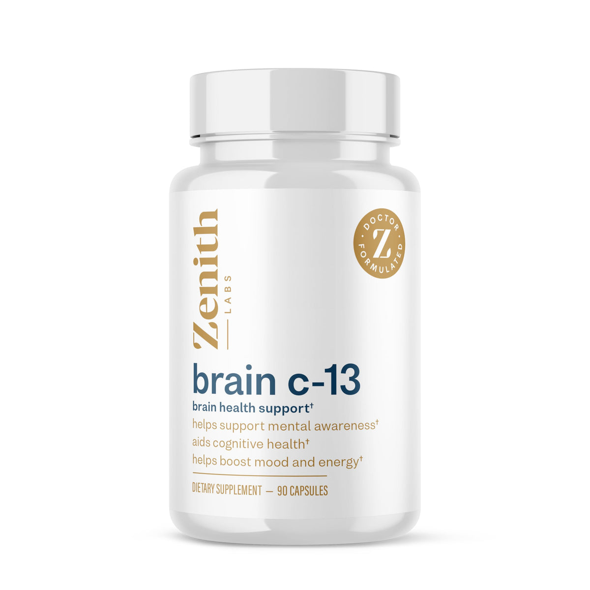 Zenith Labs Brain C-13 Cognitive Booster Supplement - 90 Capsules