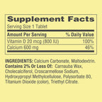 GoodDealsHouse Spring Valley Calcium 600 mg + Vitamin D - 500 Tablets - image 5