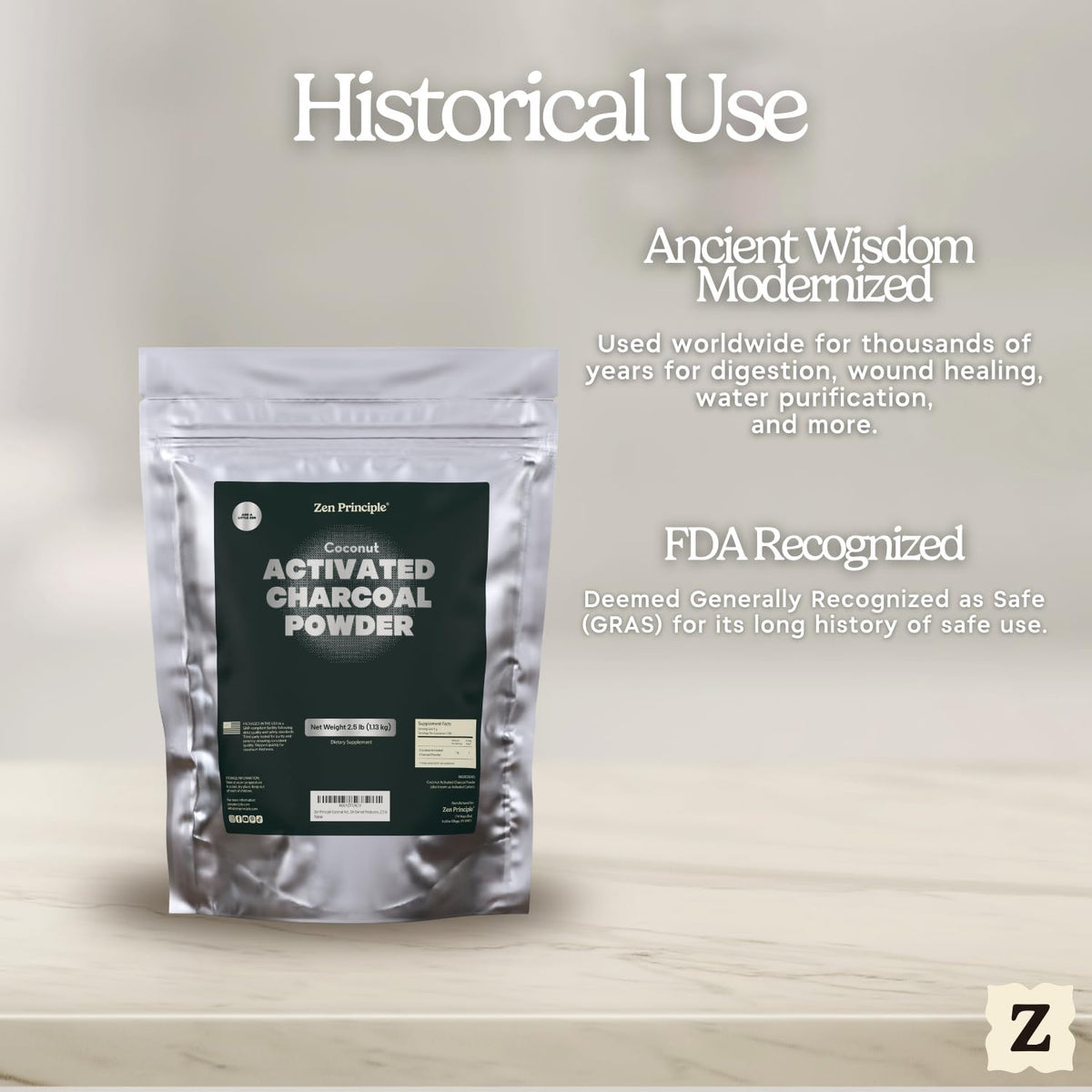 Zen Principle Coconut Activated Charcoal Powder - 40 oz - image 8