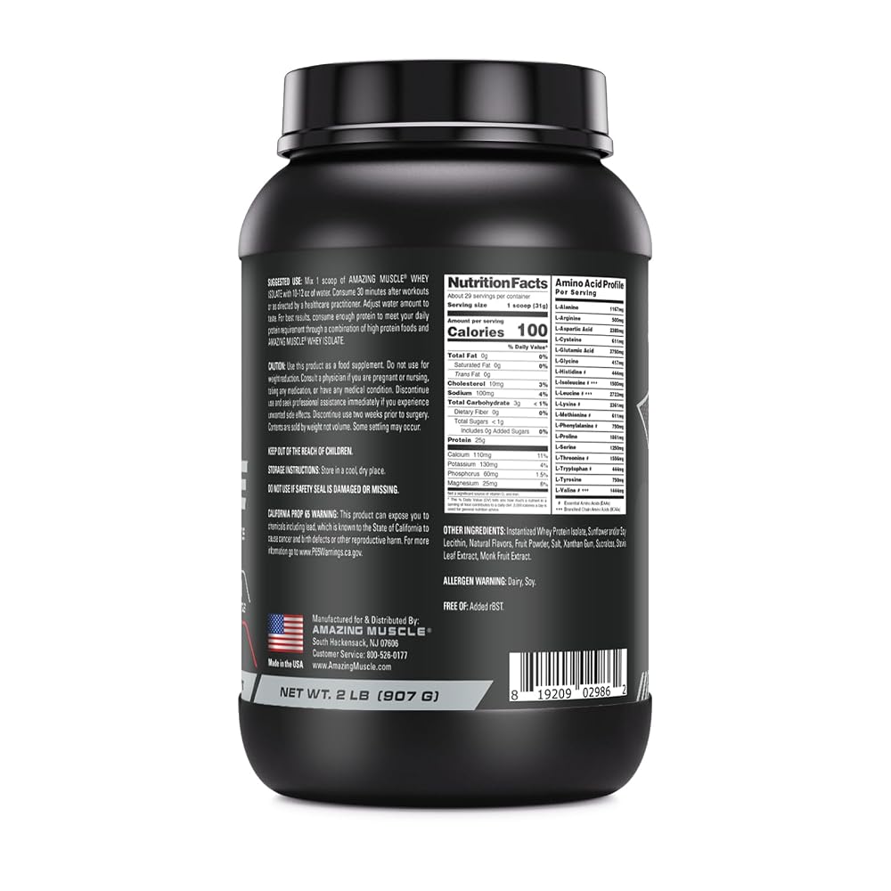 Amazing Muscle Whey Protein Isolate Powder