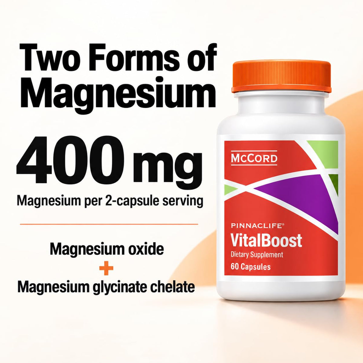 Pinnaclife McCord VitalBoost Energy & Immunity Supplement - 60 Capsules - image 7