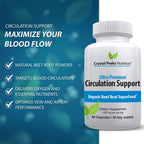 CRYSTAL PEAKS NUTRITION Beet Root Powder Extract - 60 Vegetarian Capsules - image 4