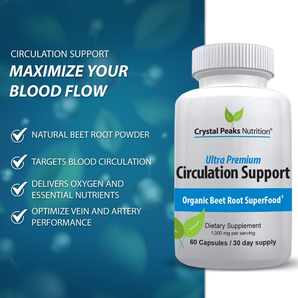 CRYSTAL PEAKS NUTRITION Beet Root Powder Extract - 60 Vegetarian Capsules - image 4