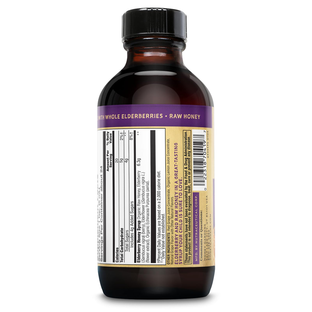 ZAND Honey Gardens Elderberry Syrup for Kids - 4 FL OZ - image 3