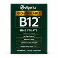 Wellgenix Bio-Available Sublingual B12 B6 Folate Vitamin - Formulated