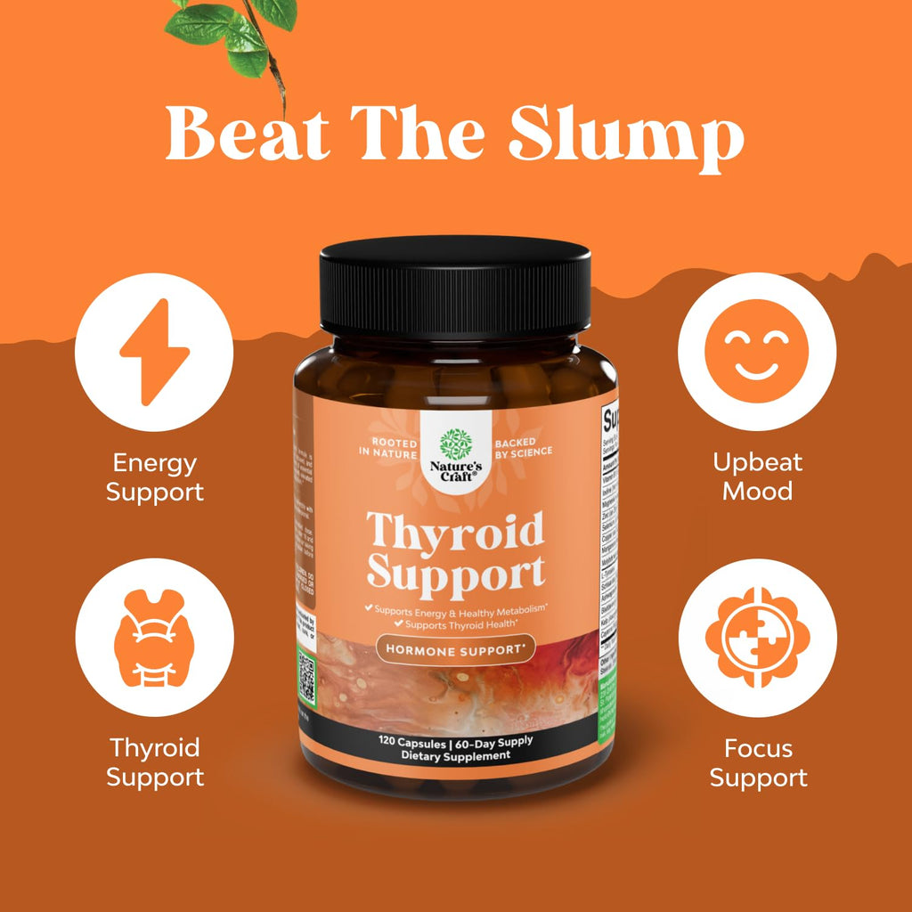 Natures Craft Thyroid Support Iodine Supplement with Selenium - 120 Capsules - image 6