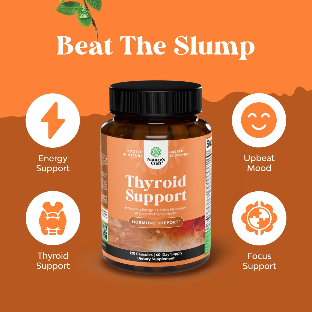 Natures Craft Thyroid Support Iodine Supplement with Selenium - 120 Capsules - image 6