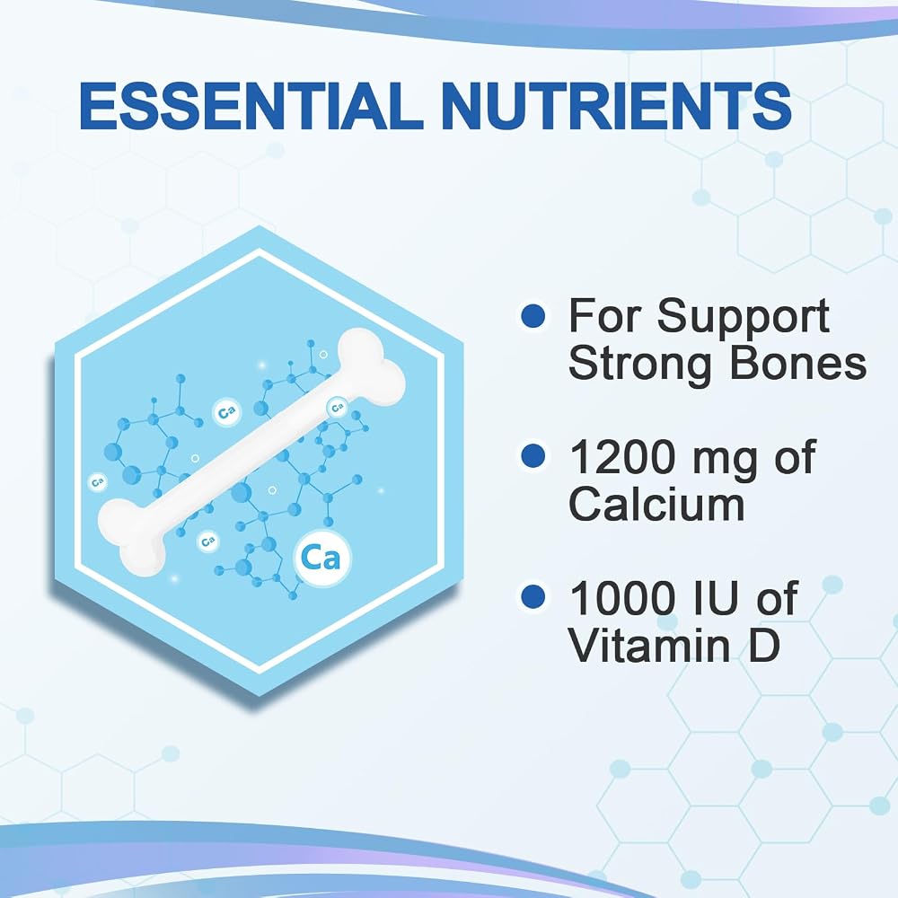 Mellk Calcium Supplement with Vitamin D3 and Magnesium - 186 Tablets - image 2