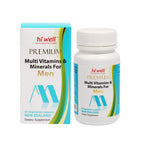HI WELL Premium Multi Vitamins & Minerals for Men - 60 Vegetarian Capsules