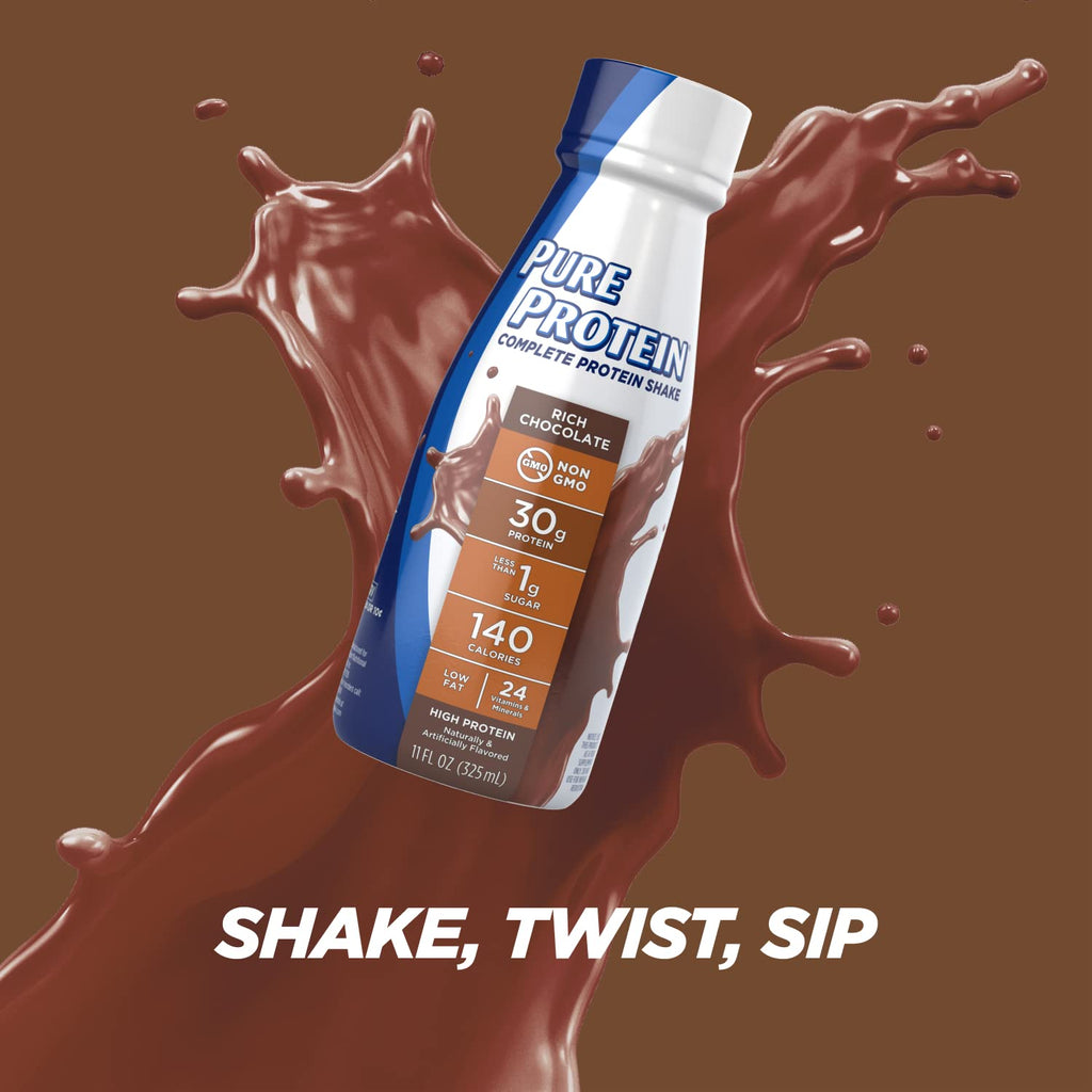 Pure Protein Chocolate Protein Shake 30g - 12 Pack - image 10