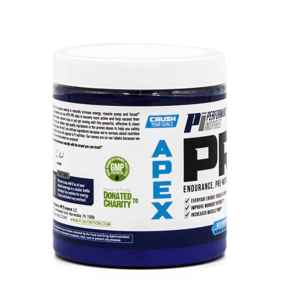 PERFORMANCE INSPIRED APEX Pre-Workout Powder Blue Raspberry - 8.89oz - image 2