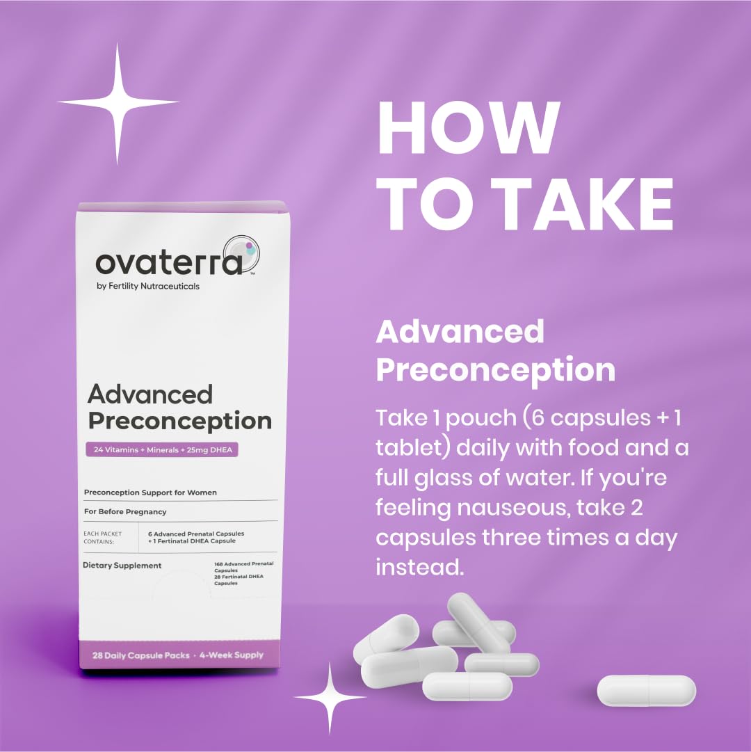 Ovaterra Advanced Preconception Vitamins for Women - 168 Capsules - image 3