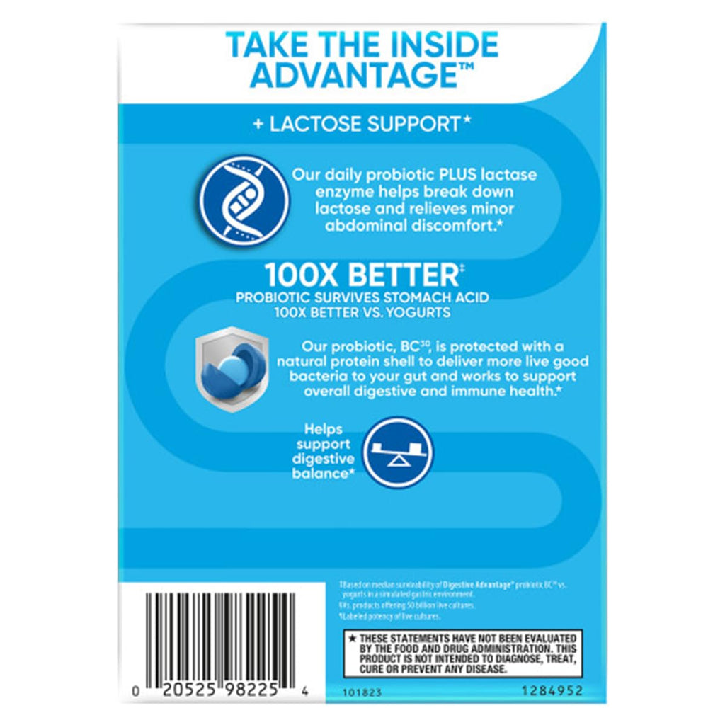 Digestive Advantage Probiotics + Lactase Digestive Enzymes
