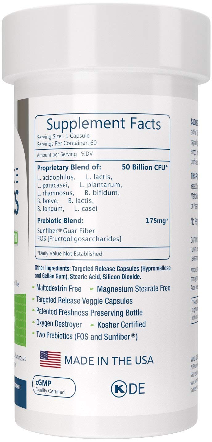 PUR Nutraceuticals Clinical Grade Probiotics 50 Billion CFU - 60 Capsules - image 4