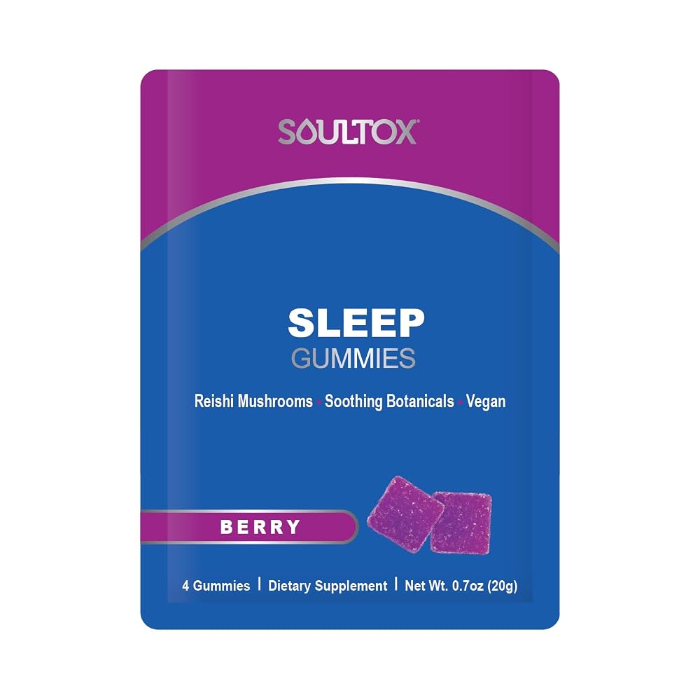 Lucky Soul Sleep Mushroom Gummy Packs, Berry Flavor