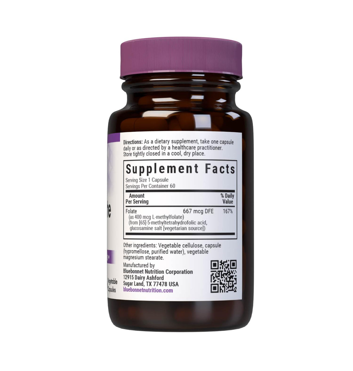 BlueBonnet Nutrition CellularActive Methylfolate 400 mcg - image 2
