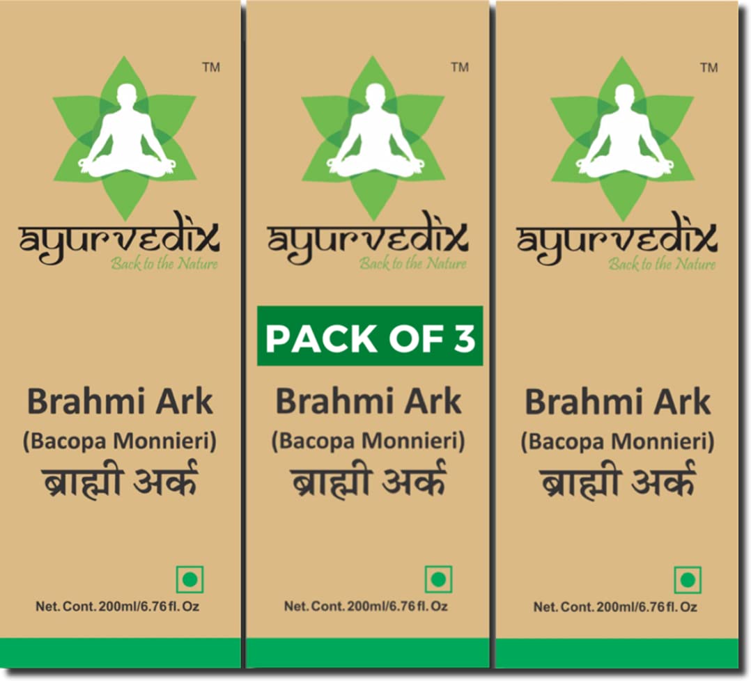 ayurvedix Brahmi Ark Bacopa Monnieri Liquid for Mind Wellness - 600 ml