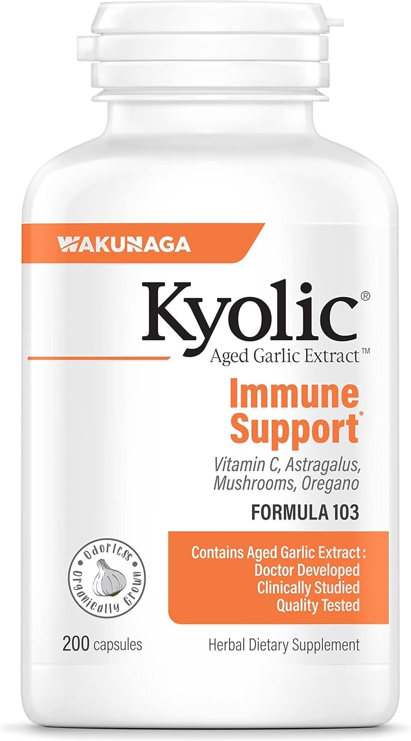 Xllent Kyolic Aged Garlic Extract Immune Formula 103 - 200 Capsules