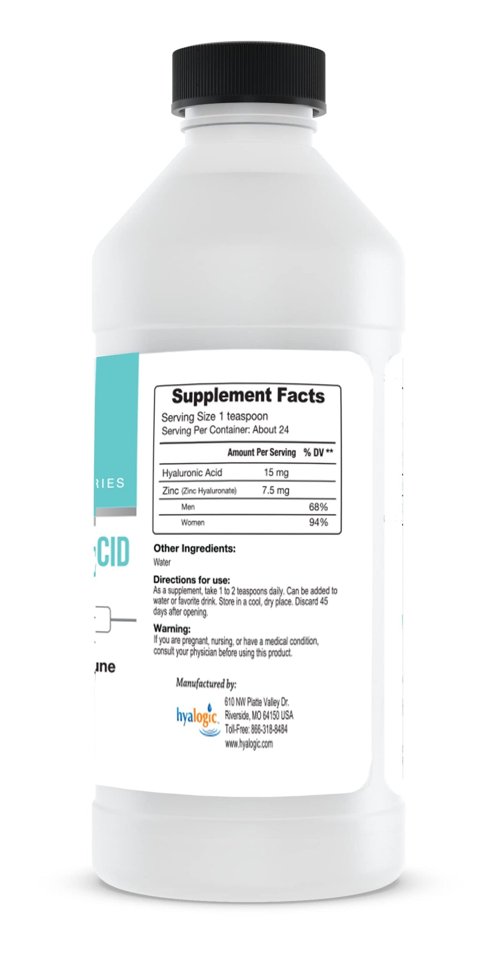 Hyalogic Liquid Zinc Supplement for Immune Support - 4 Fl Oz - image 2