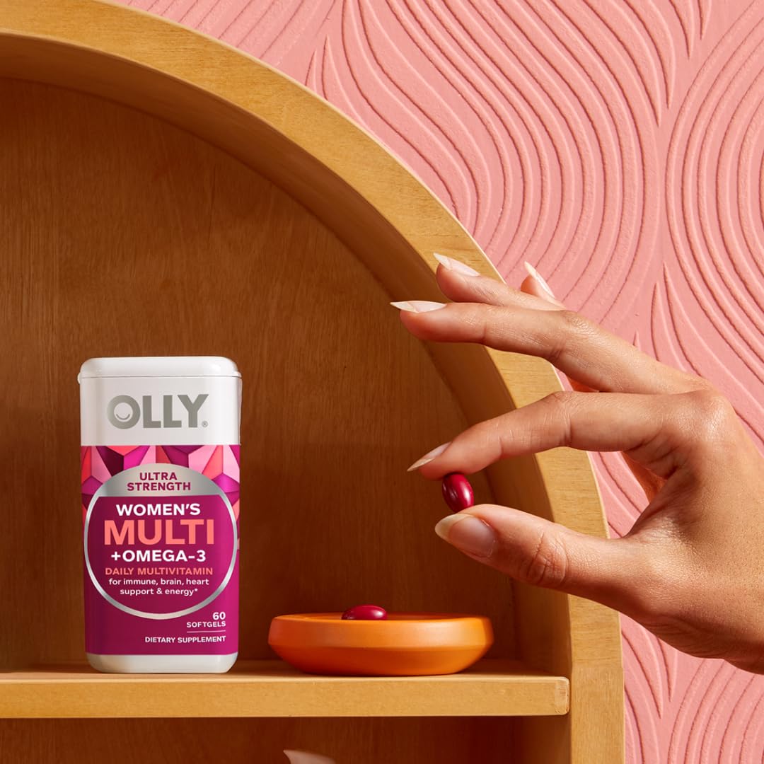 OLLY Ultra Strength Women's Multivitamin with Omega-3 - 60 Softgels - image 8