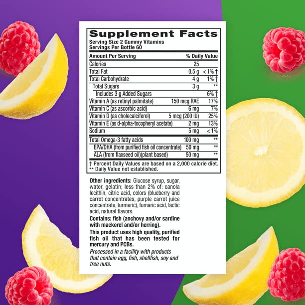 Vitafusion Omega-3 Gummies Heart Health Support - 120 Count - image 8